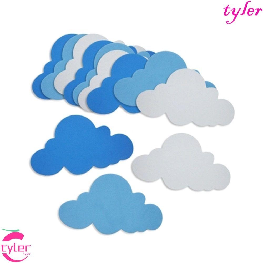 Tyler สติกเกอร์โฟม EVA ลายก้อนเมฆ สําหรับติดตกแต่งผนังบ้าน DIY