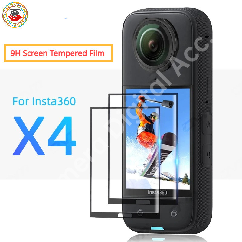 ฟิล์มกระจกนิรภัยกันรอยหน้าจอ สําหรับกล้องแอคชั่นพาโนรามา Insta360 X4 Ultra HD Insta360 x5
