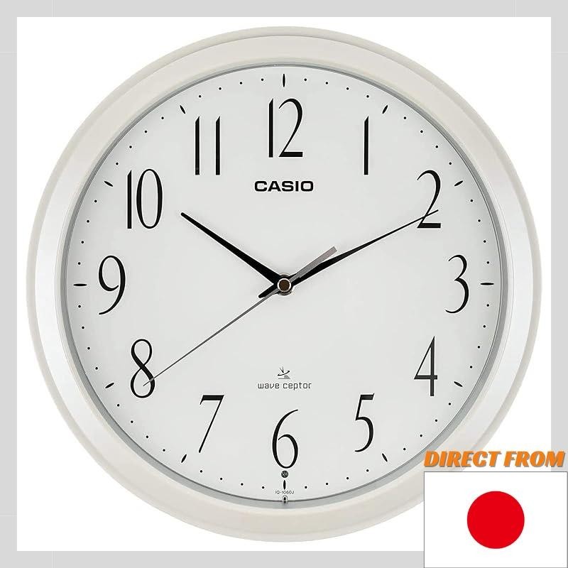 Casio นาฬิกาครอสโอเวอร์ วิทยุสื่อสาร สีขาว เส้นผ่าศูนย์กลาง 26.8 ซม. อนาล็อก มือสอง หยุดตอนกลางคืน IQ-1060J-7JF
