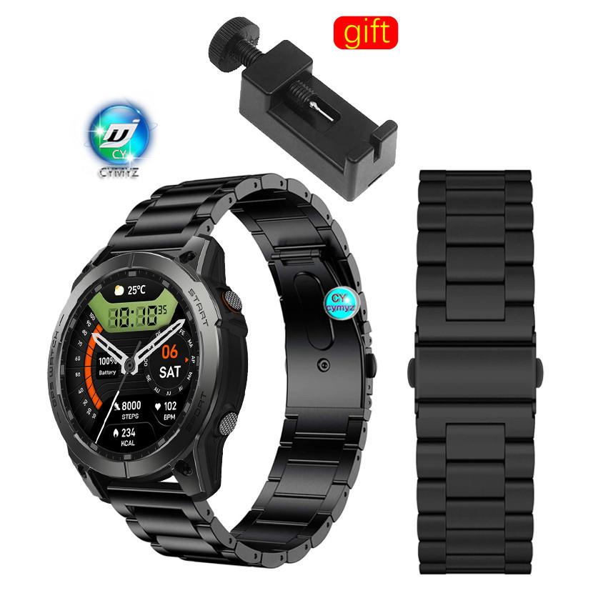 Zeblaze Stratos 3 Pro สายนาฬิกาข้อมือโลหะ สําหรับ Zeblaze Stratos 3 Pro GPS Smart Watch strap Sports wristband