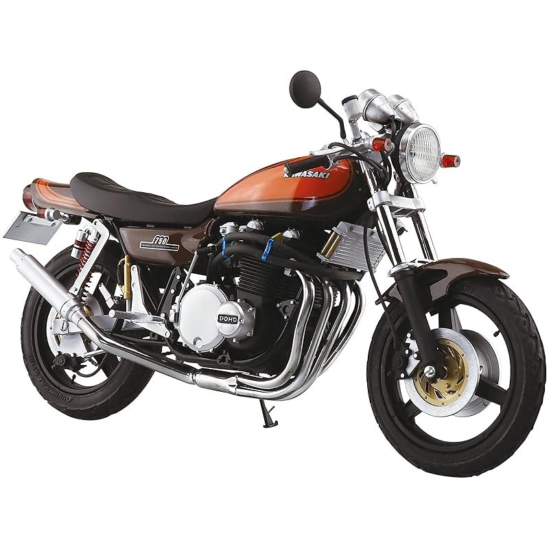 Aoshima Bunka Kyozai-Sha โมเดลจักรยาน พลาสติก No.46 Kawasaki Z2 750Rs '73 1/12
