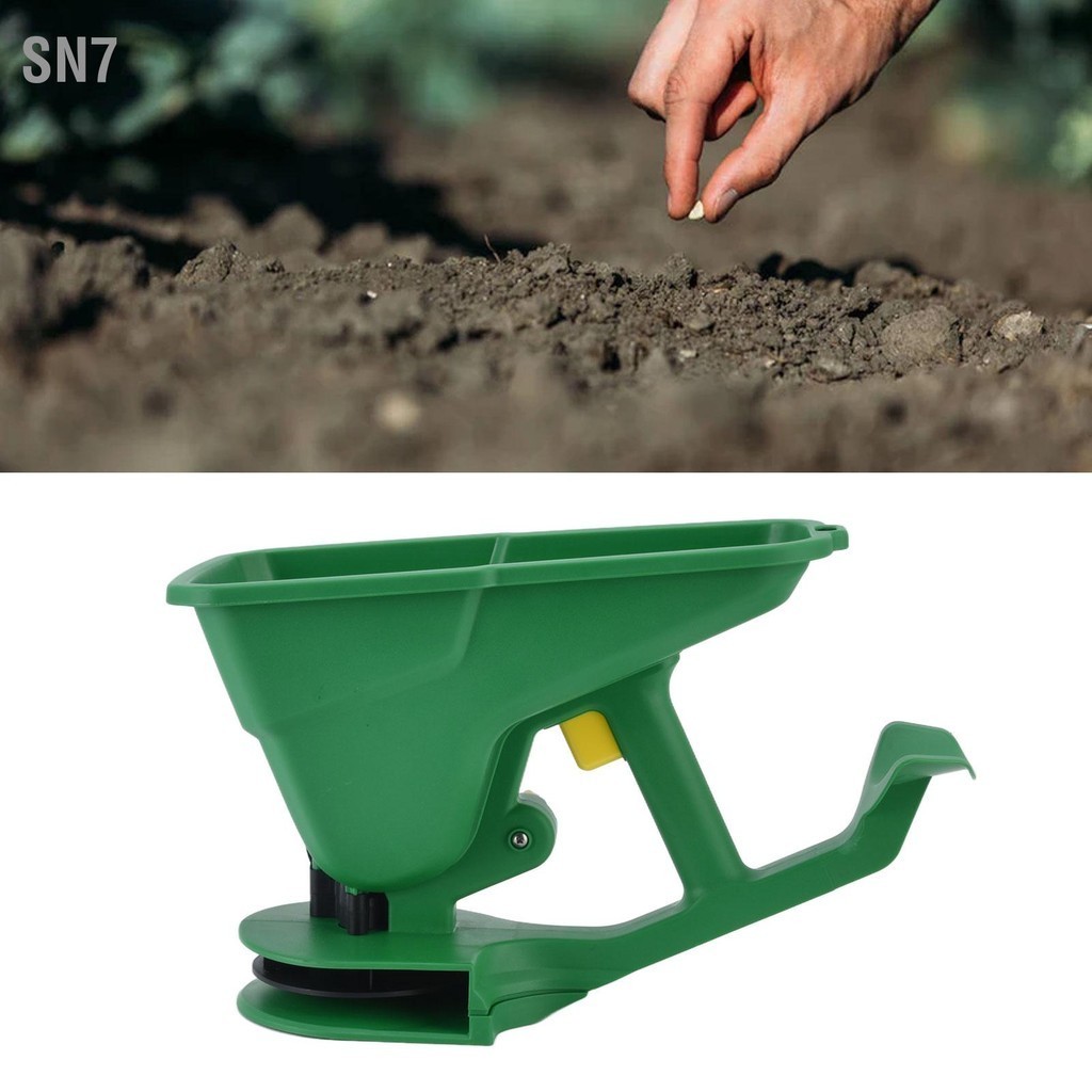 SN7 Gardener มือถือ SEED Spreader 1.5L 5 เกียร์ประหยัดพลังงานแบบพกพา สำหรับสวนสนามหญ้าฟาร์มขนาดเล็ก