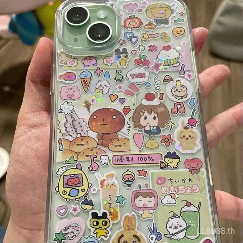 เคสป้องกันโทรศัพท์มือถือ แบบนิ่ม ลายกราฟฟิตี้ กันกระแทก สําหรับ iPhone 15promax 14 13pro 12 11 xsmax