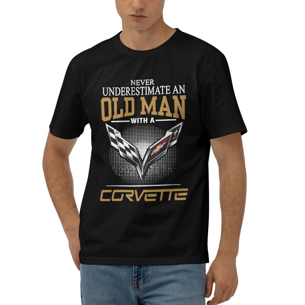 Corvette C1 C2 C3 C4 C5 C6 C7 C8 C5-R C6R C7R ที่กําหนดเอง Oversize คลาสสิกเสื้อยืด