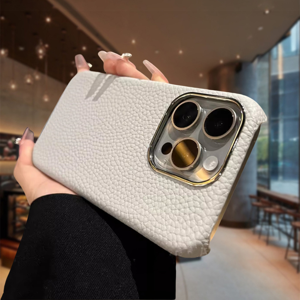 เคสโทรศัพท์มือถือหนัง แบบแข็ง ป้องกันกระแทก หรูหรา สําหรับ IPhone 15 Pro Max 14 13 12 Pro Max 11