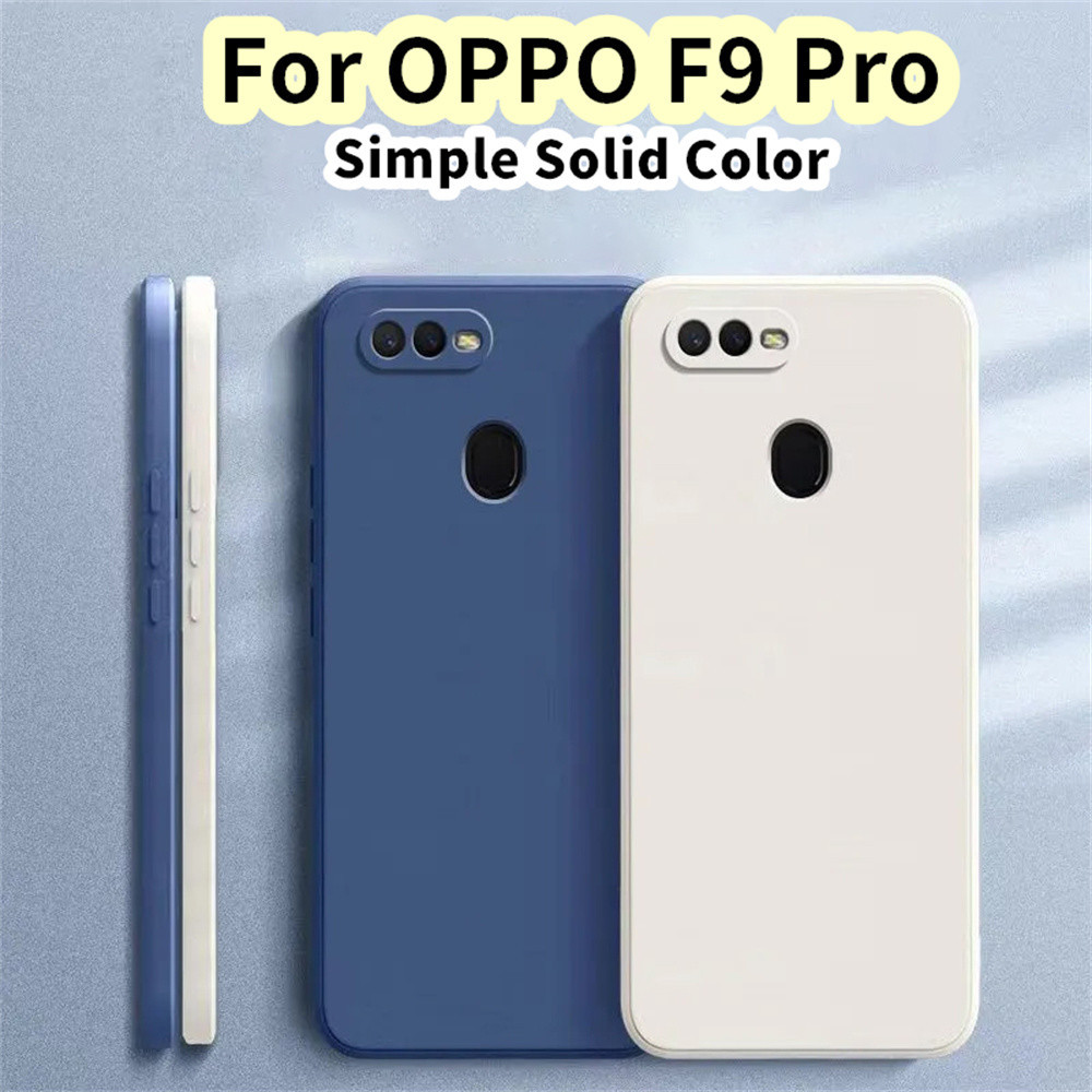 【Case Home 】 สําหรับ OPPO F9 Pro Silicone Full Cover Case Drop and wear resistant Case Cover