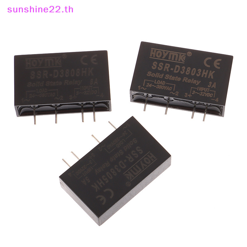 Dousun Solid State Relay PCB SSR-D3803HK D3805HK D3808HK เฉพาะ Pins 3A 5A 8A DC-AC Solid State Relay PCB พร ้ อม Pins TH