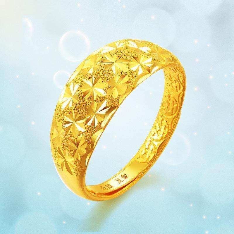 แหวนทองเปิดแหวน. แหวนทองสามกรัมลายใสสีกลางละลายน้ำหนัก ทองแท้ แหวนทอง แหวนทองไม่ลอก ชุบทอง แหวน0.6กรัม แหวนทองคำเเท้ แหว
