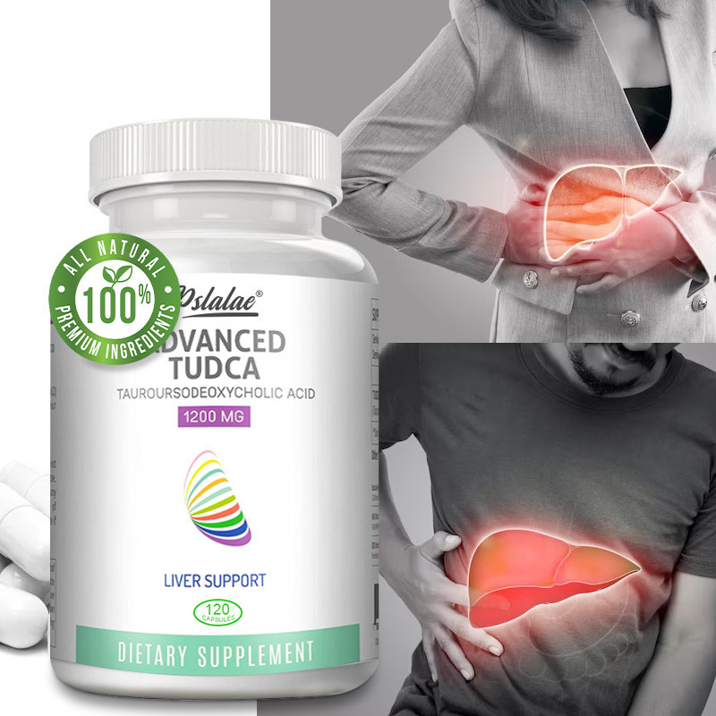 Pslalae-advanced TUDCA-Toursodeoxycolic Acid-1200MG-เกลือน้ําดีสําหรับทําความสะอาดและล้างพิษระบบของคุณ-รองรับตับ,ไต,ถุงน้ําดีสุขภาพ