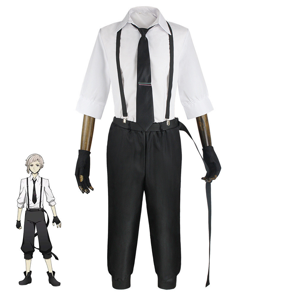 Bungou Stray Dog Atsushi Nakajima cos เครื่องแต่งกายฮาโลวีนคอสเพลย์เวทีเครื่องแต่งกาย Atsushi Nakaji