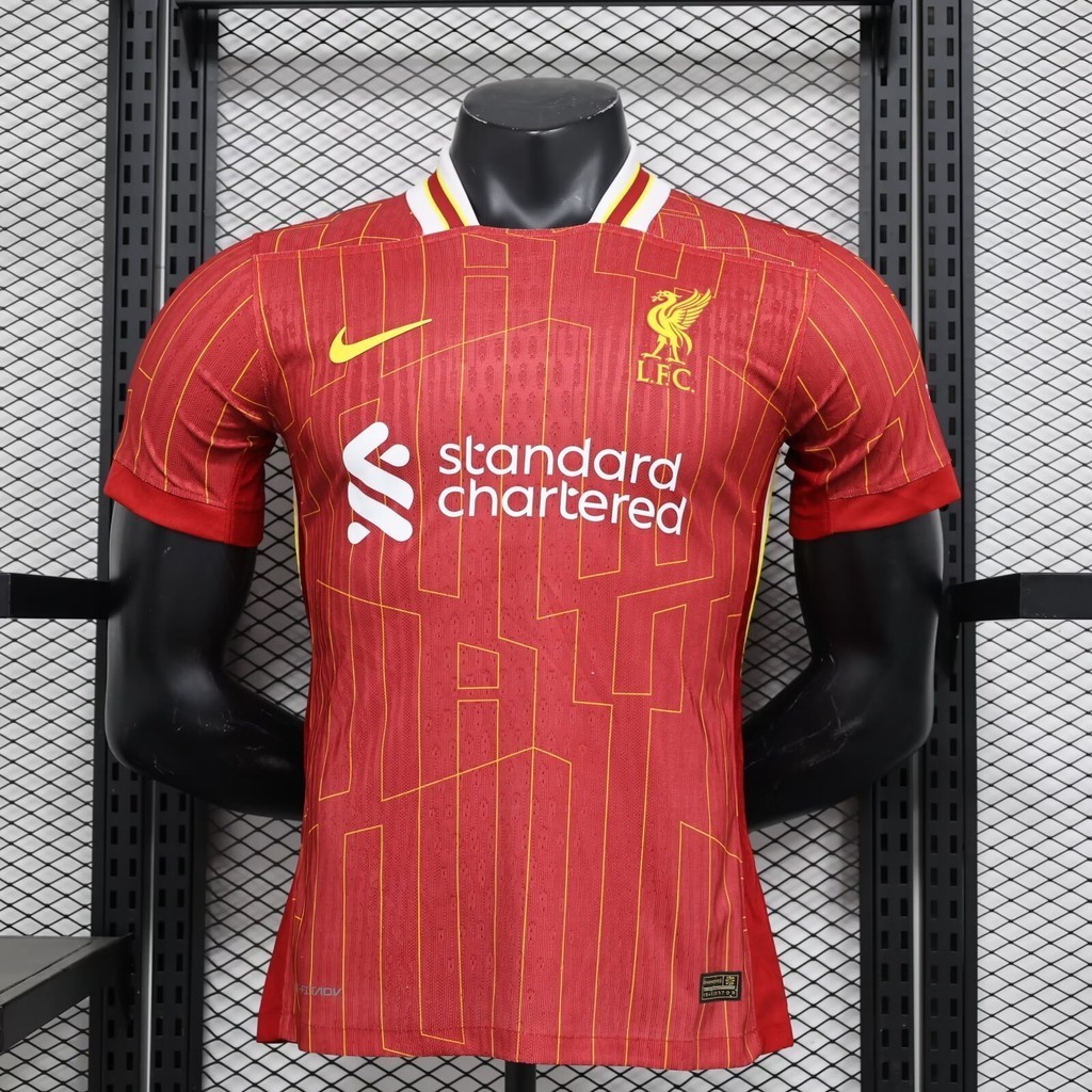 Player 24/25 Liverpool home เสื้อฟุตบอลผู้ชายคุณภาพสูง AAA