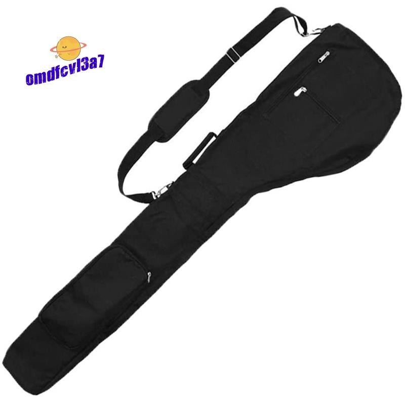 【omdfcvl3a7 】New Golf Club Carrier Bag Carry Driving Range Travel Bag,Black