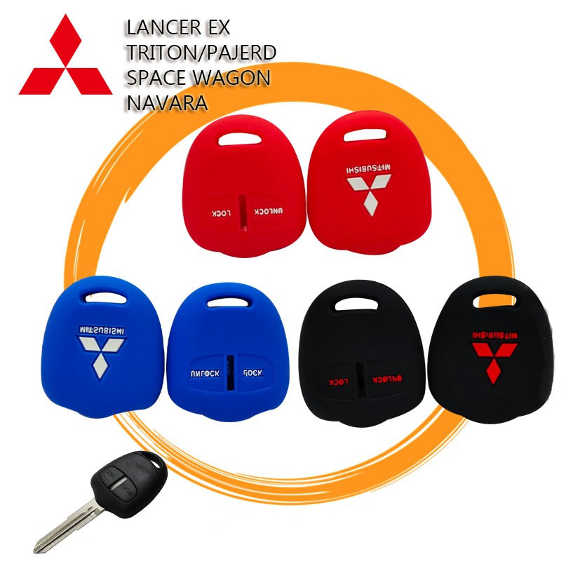ซิลิโคนกุญแจรถ มิซู  Mitsubishi ปลอกกุญแจรถยนต์ ตรงรุ่น LANCER EX TRITON/PAJERD