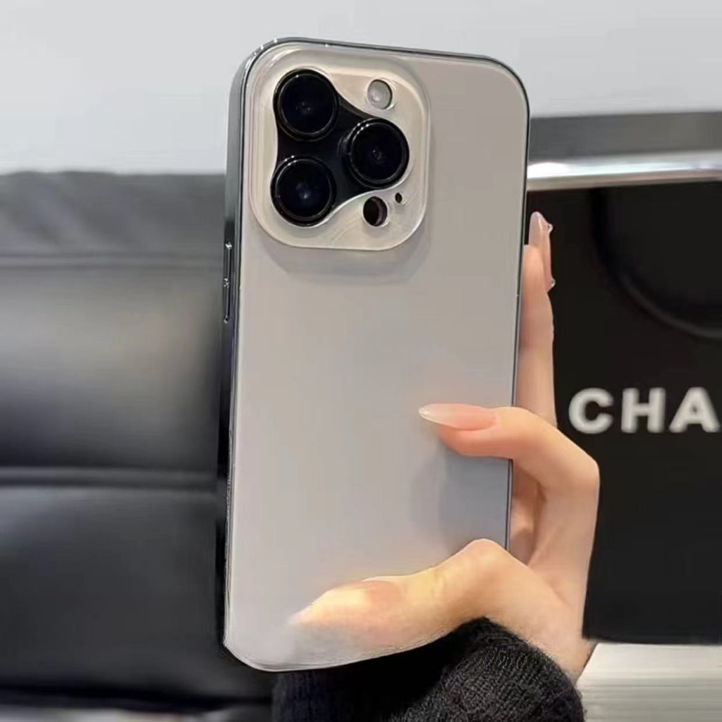 หรูหรา Electroplated วินาทีเปลี่ยน 16 เคสโทรศัพท์พีซีฝ้าสําหรับ iPhone15 14 Pro Max 13 12 11 Pro Max 14 15 Plus ปลอกกันกระแทกป้องกันกล้องฮาร์ดปกหลัง