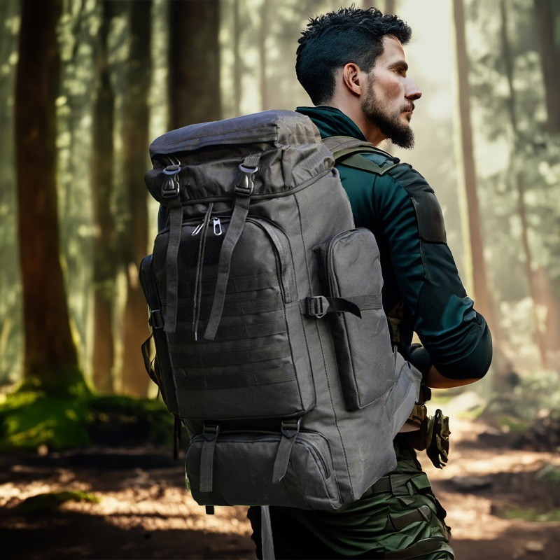 80l/100l Mountaineering Bag Climb Bag Backpacks Large Backpack Outdoors Hiking Camping Travel Bags