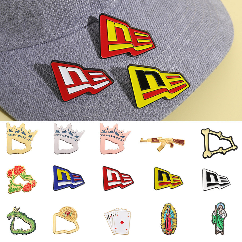 ใหม ่ Era หมวก Pins ตกแต ่ งหมวก Badge ใหม ่ Era หมวก Pins โลหะ Pins ของขวัญสําหรับเพื ่ อน