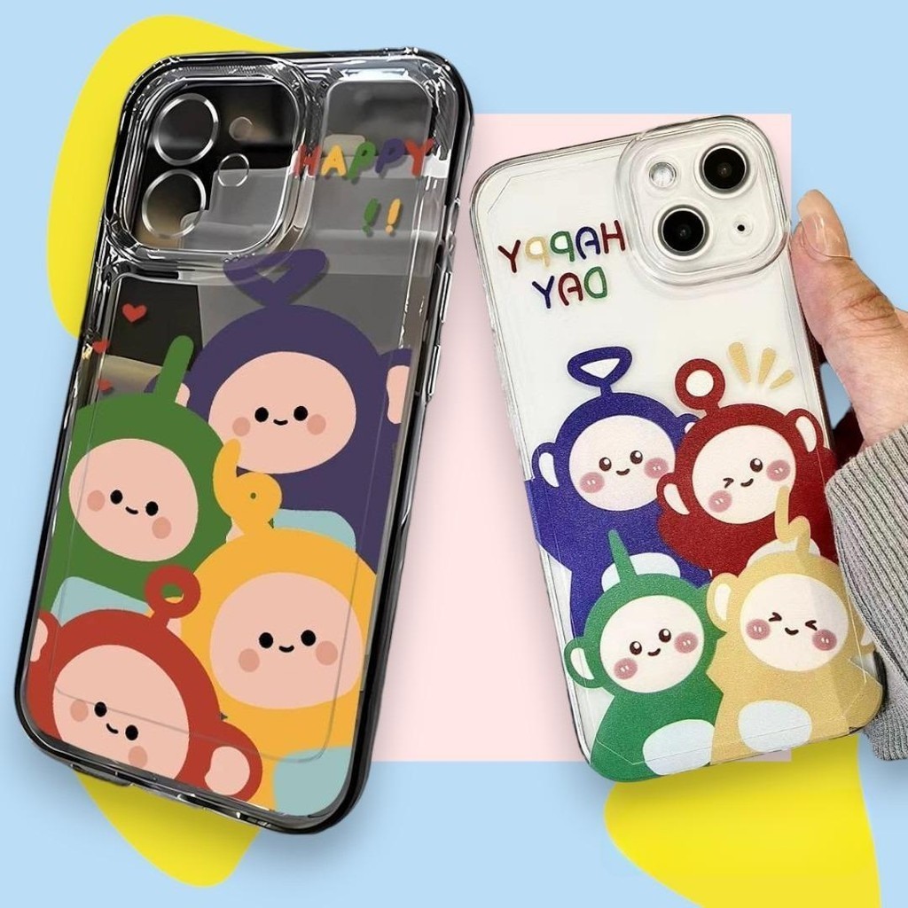 เคสสกรีนลายเทเลทับบี้ กันกระแทก สำหรับ 11 13 14PLUS 15PRO MAX XR 12 XSMAX ทุกรุ่น #Teletubbie934