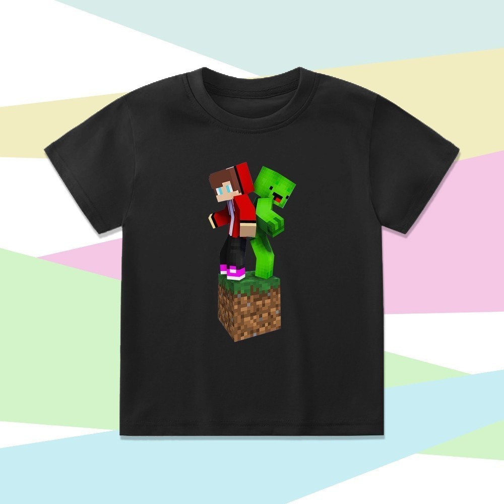 เสื้อยืด ลาย Mikey AND JJ MAIZEN MINECRAFT สําหรับเด็ก