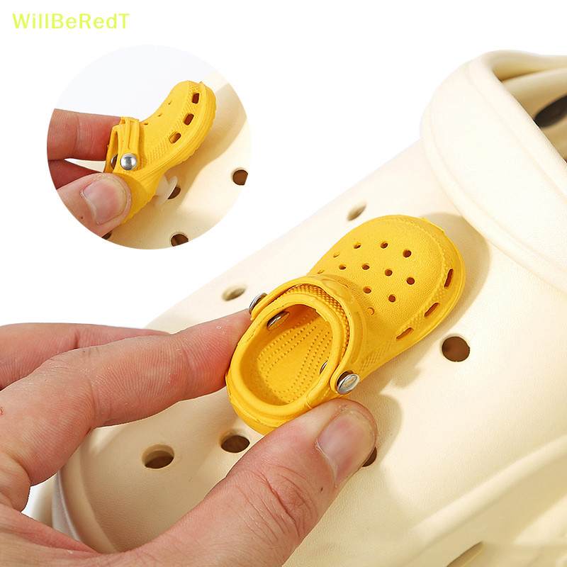 [WillBeRedT] รองเท้ามินิน่ารัก Ch รองเท้า PVC ตกแต่งผู้ใหญ่เด็กรองเท้าแตะรองเท้า Ch รองเท้าที่มีสีสันอุปกรณ์เสริม [ใหม่]