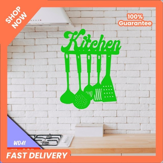 สติ๊กเกอร์ติดผนัง QUOTE KITCHEN HOME KITCHEN WALL DECORATION STICKER - WD41