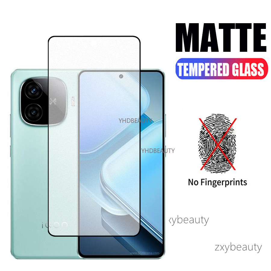 2in1 Matte Screen Protector สําหรับ IQOO Z9 Turbo Z9X 5G 2024 กระจกนิรภัย Frosted Anti-ลายนิ้วมือกล้องฟิล์มสําหรับ iqooZ9 iqooZ9X Z9Turbo iqooZ9Turbo ฟิล์มป้องกัน