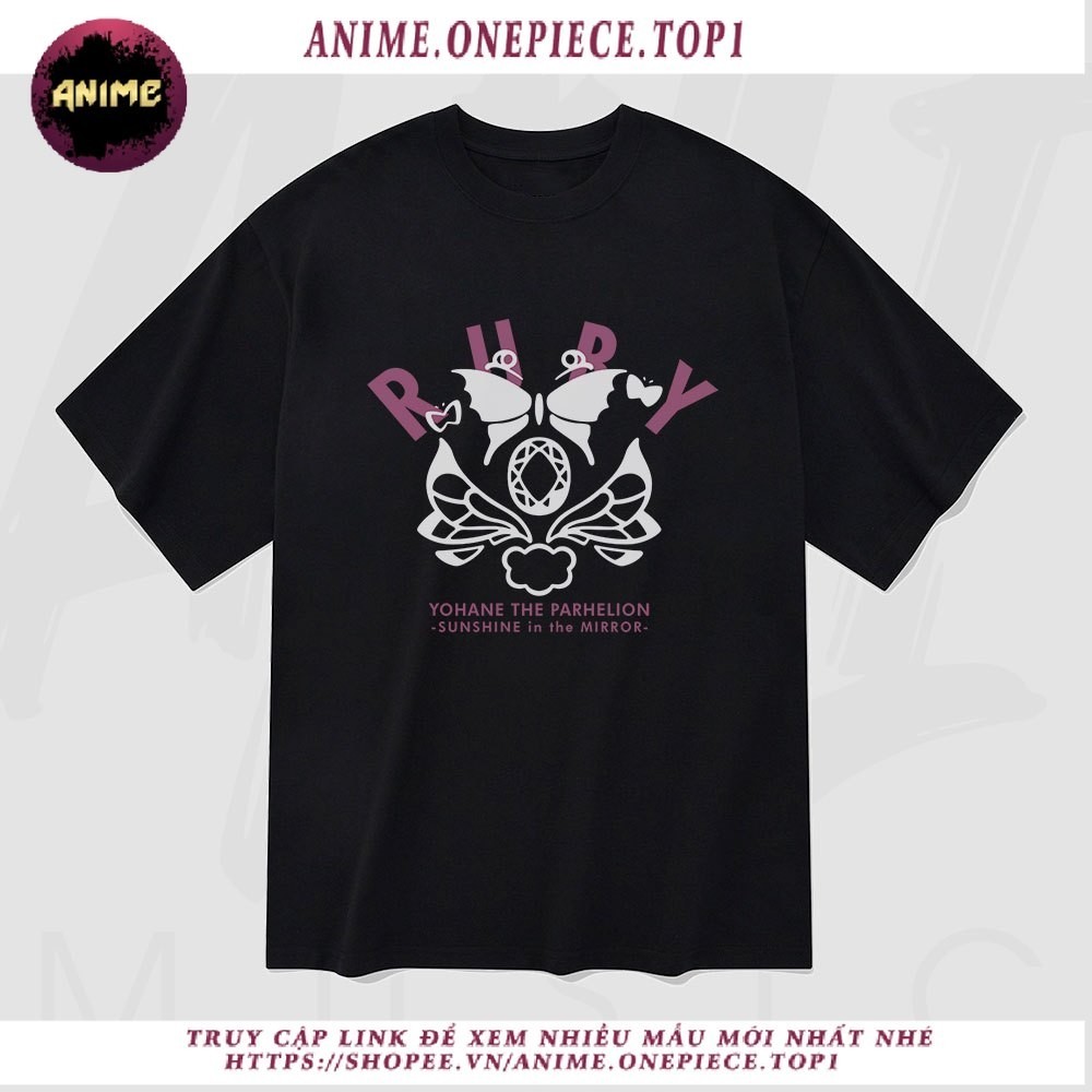 Genjitsu No Yohane -Sunshine in the Mirror- RUBY เสื้อยืดแขนสั้นผ้าฝ้าย 100% ขนาดใหญ่