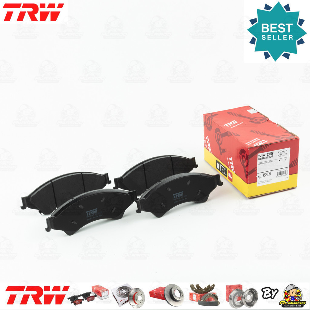 TRW UTEC ผ้าเบรคหน้า RANGER T6 2WD,4WD,Hi-Rider ปี 2012-2014 FORD GDB 7869 UT ฟอร์ด เรนเจอร์