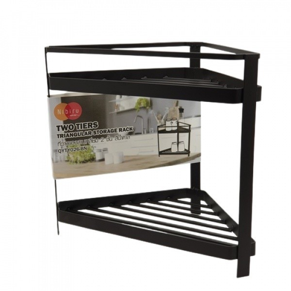 LOCAL789 NIBIRU ที่วางของสามเหลี่ยม 2 ชั้น 26x26x23 ซม. QYTY026-BN สีน้ำตาล ร้านอยู่ในไทย