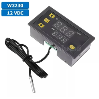 W3230 5V/12V/24VDC 220VAC เครื่องควบคุมอุณหภูมิ Digital Temperature Controller Thermostat Switch Probe (-50°C-120°C)