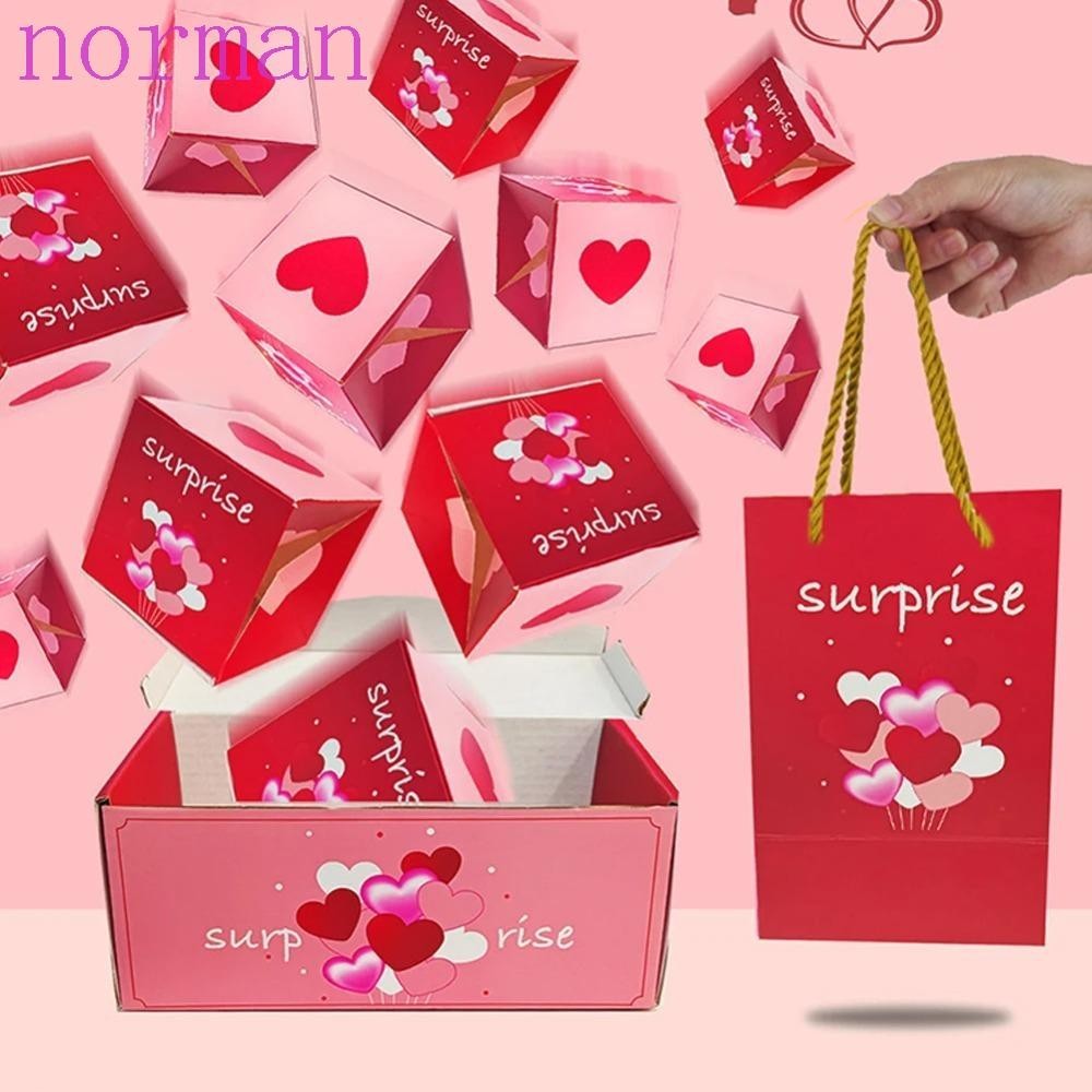 Norman Surprise Bounce Box, Fun Pop Up Surprise Cash Explosion Gift Box, New Gift Box Luxury Paper Money Box Anniversary