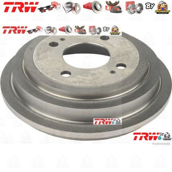 TRW จาน ดรัมเบรค 1 ใบ จานเบรคหลัง เหล็กเกรด GG20 DB7038 สำหรับ HONDA JAZZ GD ปี 2004-2008  ขนาด 180 mm สูงด้านใน 39 mm