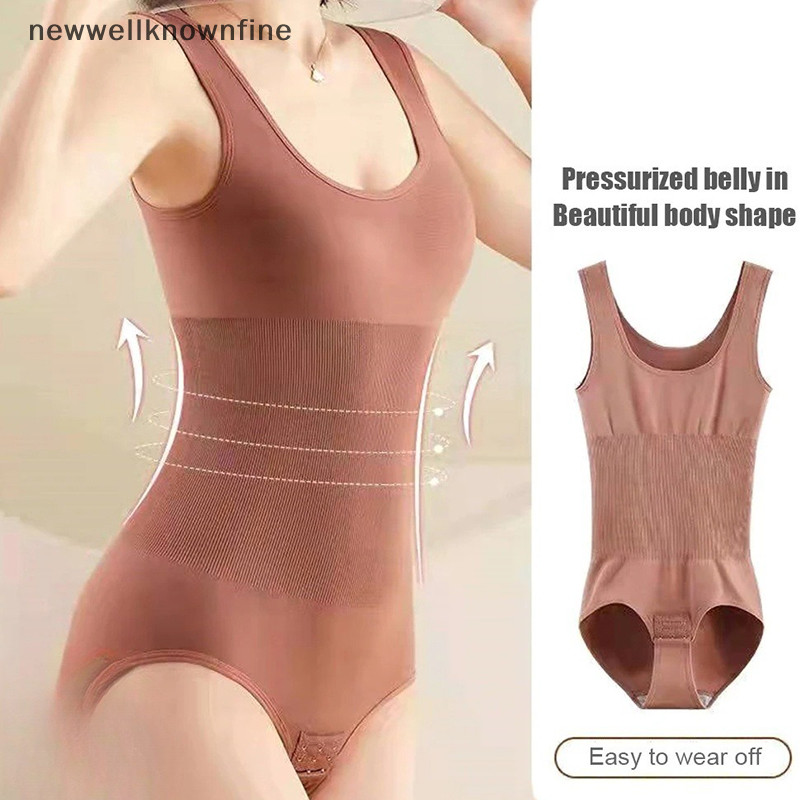ใหม่wellknownfine Plus ขนาด One-piece Body Shapewear เทรนเนอร์เอวรัดตัวผู้หญิงไม่มีรอยต่อกางเกงหน้าท้อง Crotch Buckle Shaping COD