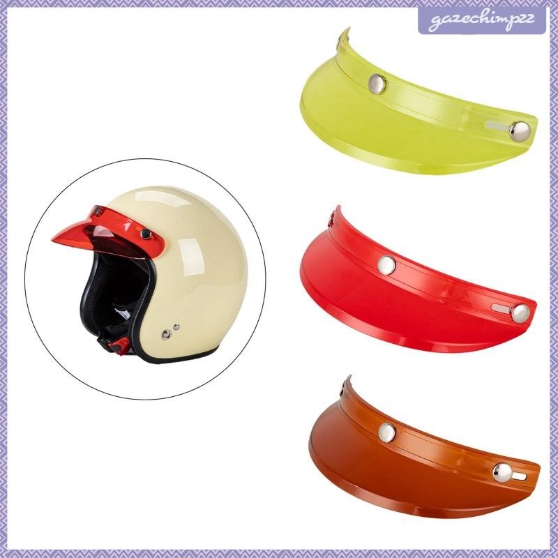 [ Visor Peak อินเทรนด์ Vintage Visor Peak สําหรับ 3/4 หมวกกันน็อคอะไหล่