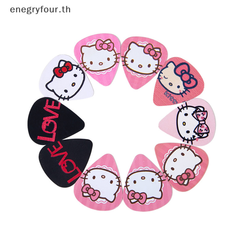 ของขวัญและของเล่น 5 ชิ้น Kawaii Sanrio กีตาร์ Picks การ์ตูน Hello Kitty ไฟฟ้า Smooth Bass กีตาร์อะคูสติกเครื่องมืออุปกรณ์เสริมของขวัญกีตาร์ Pick เครื่องมือ.