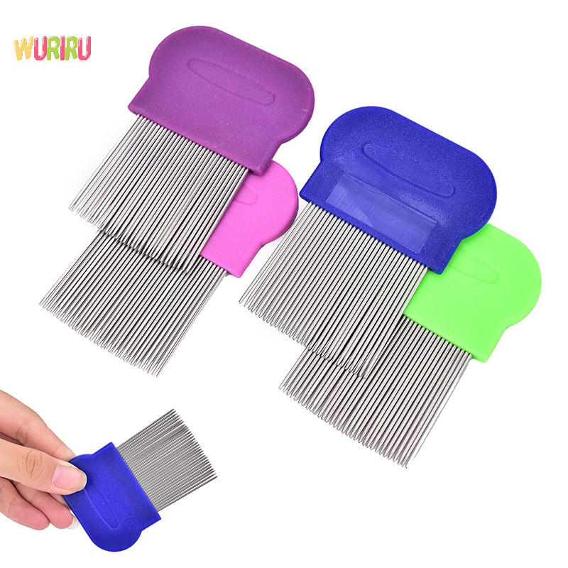 [ Wuriru ] ใหม ่ Anoplura หวีหมัด Cootie หวีเหาสแตนเลสสําหรับเด ็ กหวีหมัดใหม ่