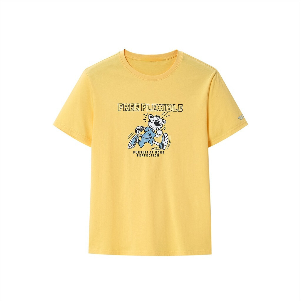 HLA ผ้าฝ้ายสบายฤดูร้อนใหม่คลาสสิกรอบคอเรียบง่ายสีทึบแขนสั้นเสื้อยืดผู้ชาย