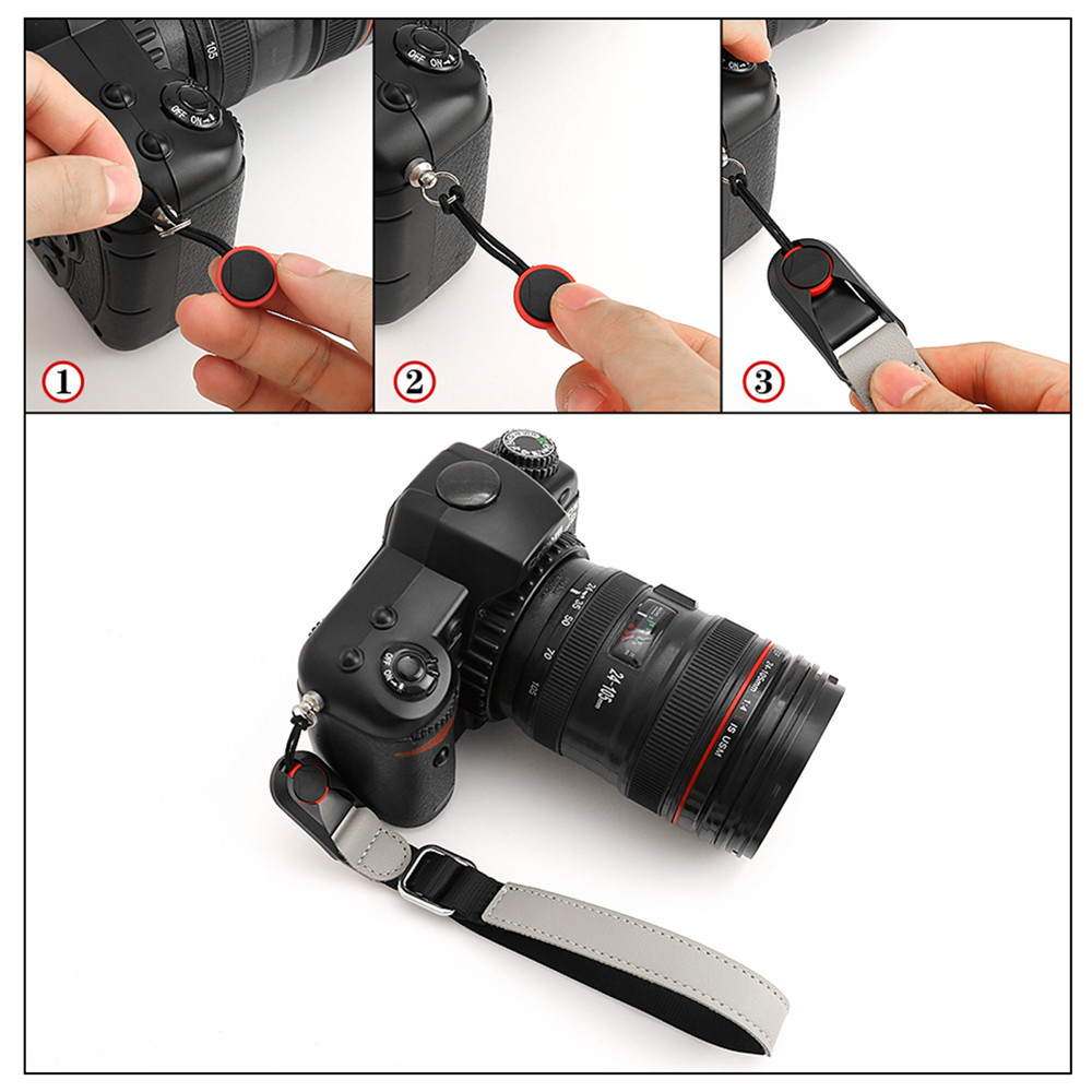สายคล้องมือข้อมือแบบปลดเร็วแบบถอดได้สําหรับกล้อง Sony Canon Nikon Fujifilm