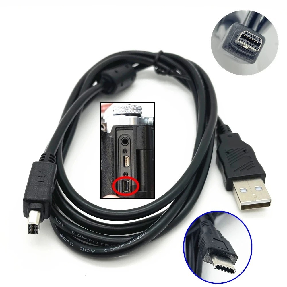 Cb-usb5 CB-USB6 12pin กล้อง USB/Type-C OTG สําหรับ Olympus SZ10 SZ-11 SZ-14 SZ-20 EP5 EM10 TG5 TG4 TG3 TG2 กล้อง USB-C