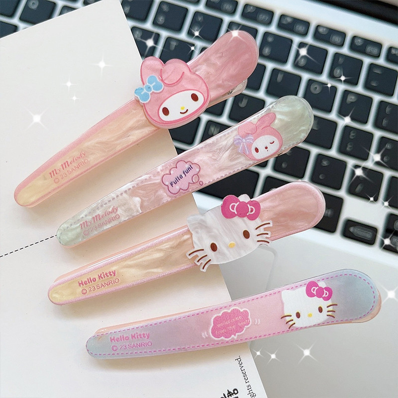 COD-ในไทย💖กิ๊บหนีบผม Sanrioลายการ์ตูน หน้าม้า คลิปด้านข้าง น่ารักหวาน สไตล์เกาหลี นักเรียนสำหรับผู้หญิง 2024ใหม่-Kri