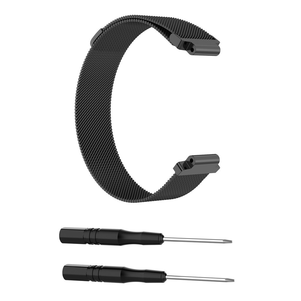 สายสแตนเลสแม ่ เหล ็ ก Milanese สําหรับ Garmin Forerunner 220 230 235 630 620 735 S20 S5 S6