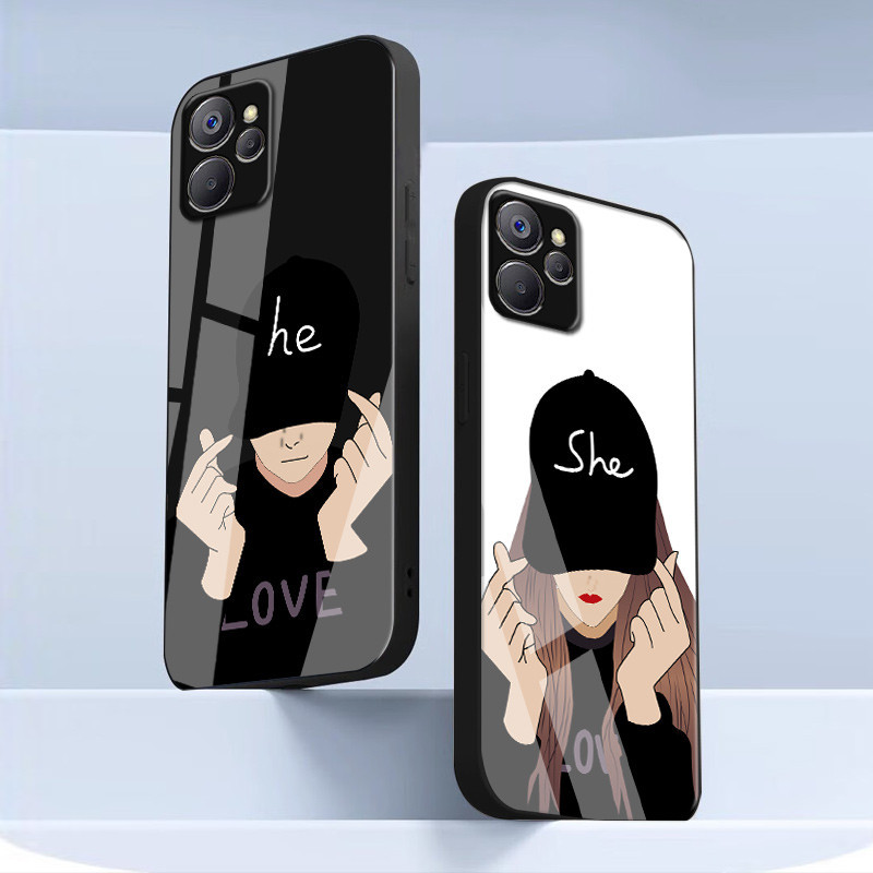 เคสกระจก OPPO realme 10 5g / realme 10t 5g / realme 9i 5g เคสกระจกนิรภัยฮาร์ดฝาหลังขอบซิลิคอนอ่อน ราคา ถูกที่สุด ดีลบีเคเค แกลเลอรีภาพที่ 8