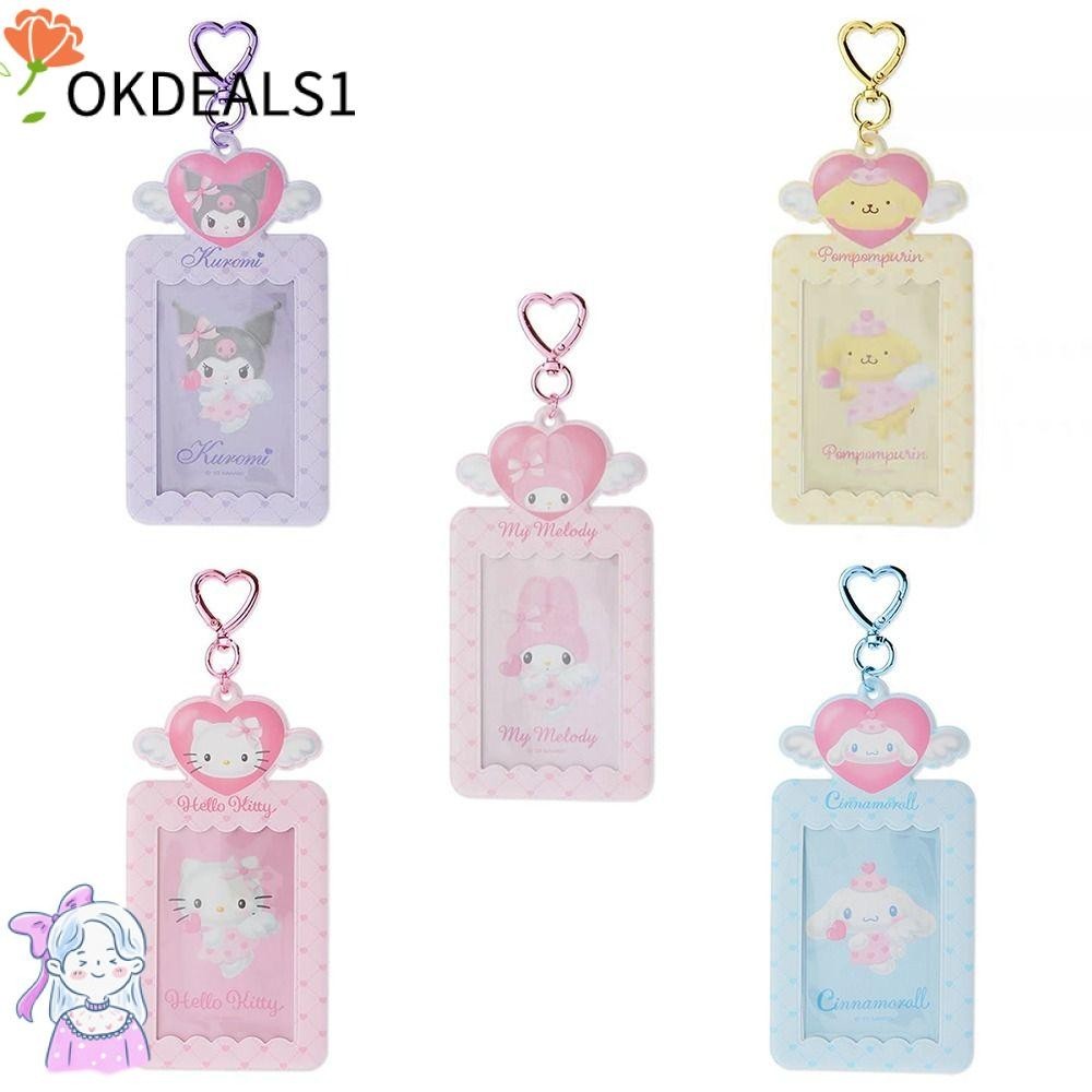 SANRIO Dealshop ผู้ถือบัตร,สไตล์Kpopการ์ตูนSanrio Photo Card,คุณภาพสูงKuromi My Melody PVC Kawaiiกระเป๋าจี้ของขวัญนักเรียน