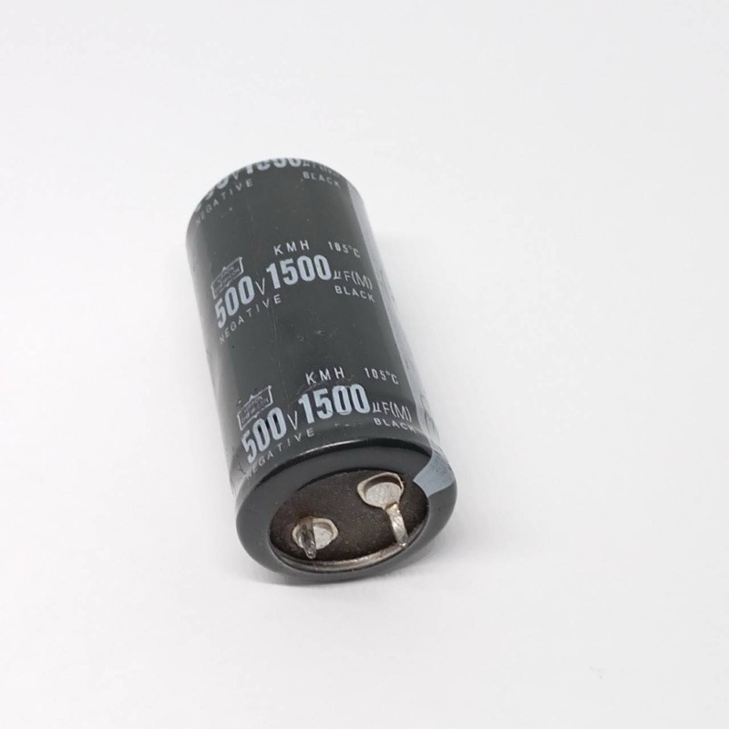 1500UF 500V คาปาซิเตอร์(capacitor) 1500/500V ขาเขี้ยว [105 องศา] สินค้าไหม้ พร้อมส่ - รูปที่ 2