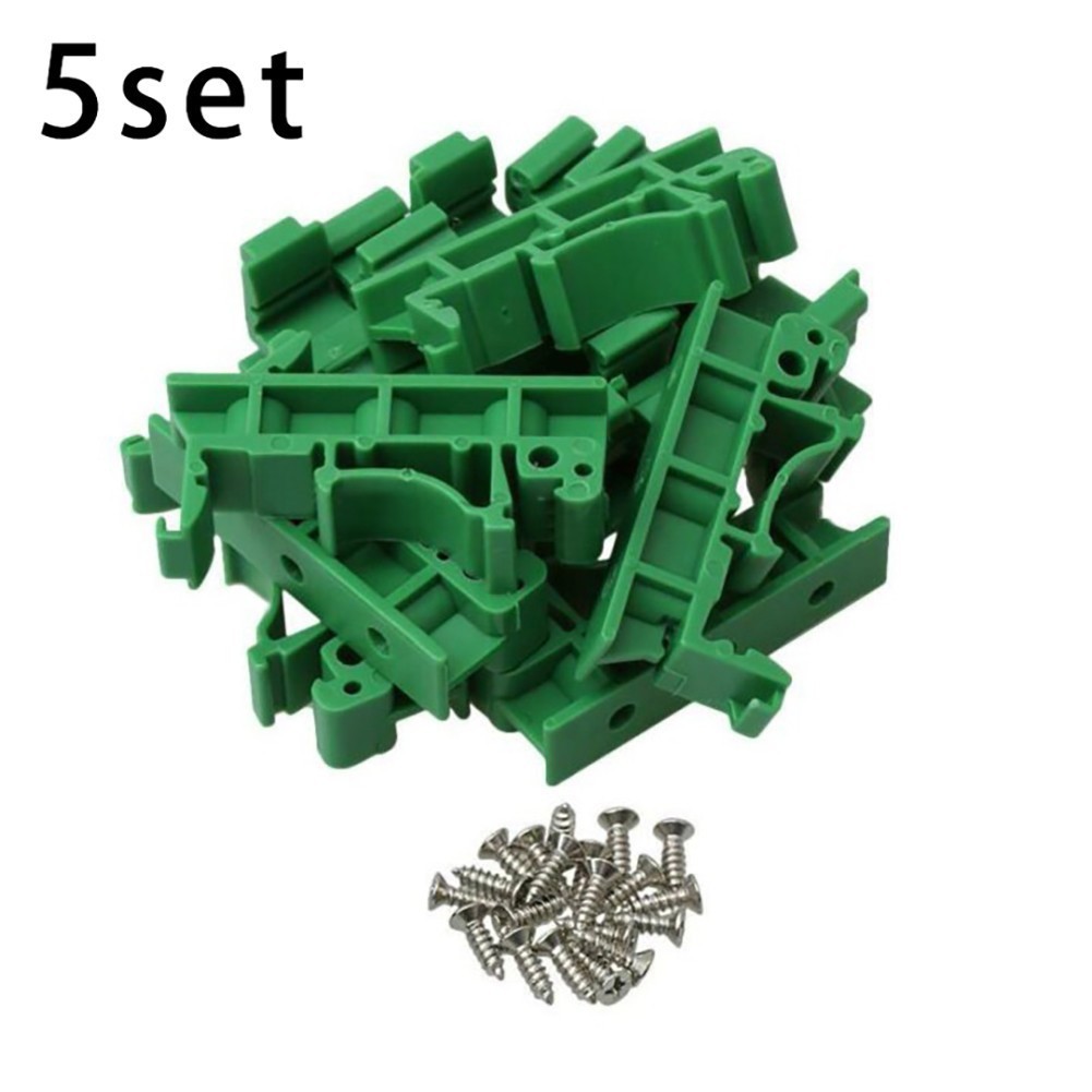 จัดส ่ งด ่ วน❤️5 ชุด DRG-01 PCB DIN 35 Rail Adapter Circuit Board Mounting Bracket