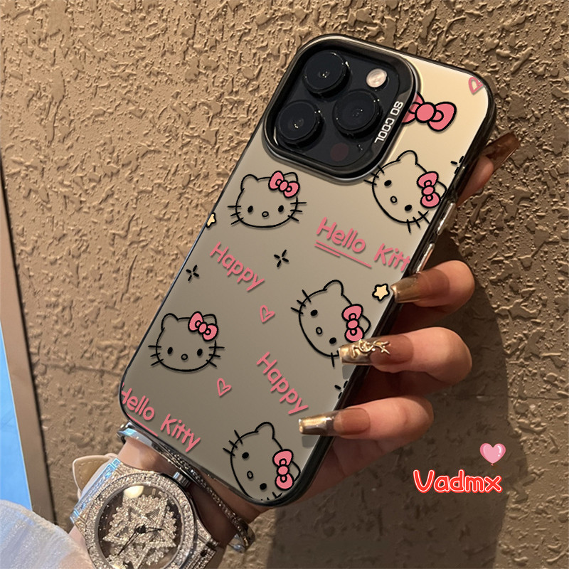 น่ารัก Hello kitty สําหรับ Vivo Y28s Y03 Y200 Y200i Y38 T3X 5G V30 V29 Lite IQOO Z9 Turbo Z9X Z8 X100 Ultra การ์ตูนแมวโทรศัพท์ปลอกกันกระแทกกล้องป้องกันฝาครอบ