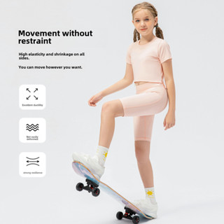 เสื้อผ้าเด็กเต้นรําการฝึกอบรมกางเกงเด็กผอมกีฬาตัดกางเกงโยคะว…