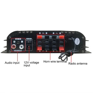 1600w Peak Power HiFi เครื่องขยายเสียงดิจิตอล 4 ช่อง