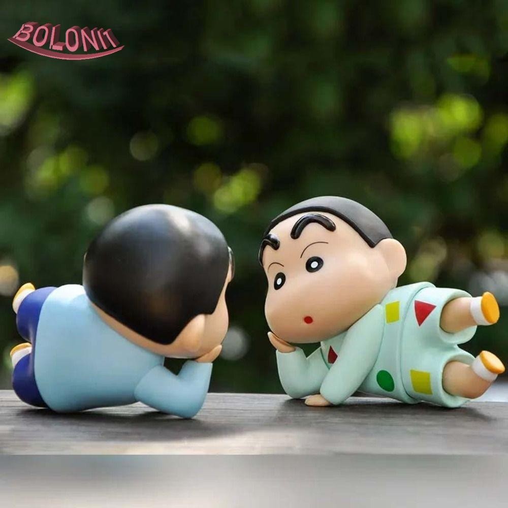 Bo Crayon Shin-Chan อะนิเมะรูป,เดสก์ท็อปตกแต่งเค้กตกแต่ง Shin-Chan Action Figure,ของสะสมของขวัญการ์ตูนคอสเพลย์เครื่องประดับอะนิเมะเครยอนชินจังของเล่นของขวัญวันเกิด