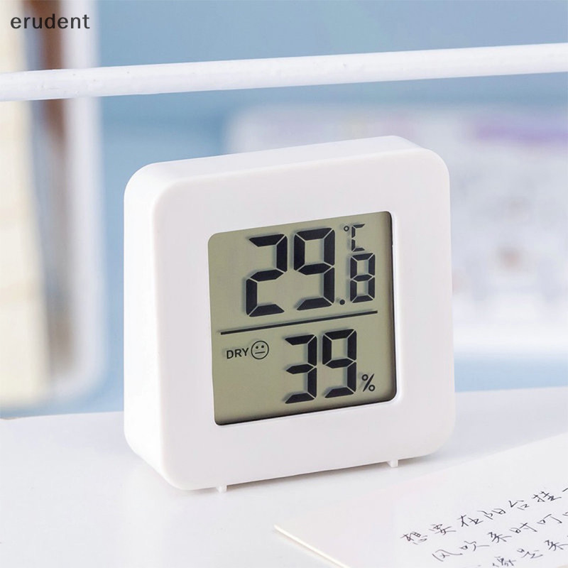 Erudent ครัวเรือน Precision ในร่ม LCD Digital Temperature Room เครื่องวัดความชื้นเซ็นเซอร์เครื่องวัดความชื้นใหม่