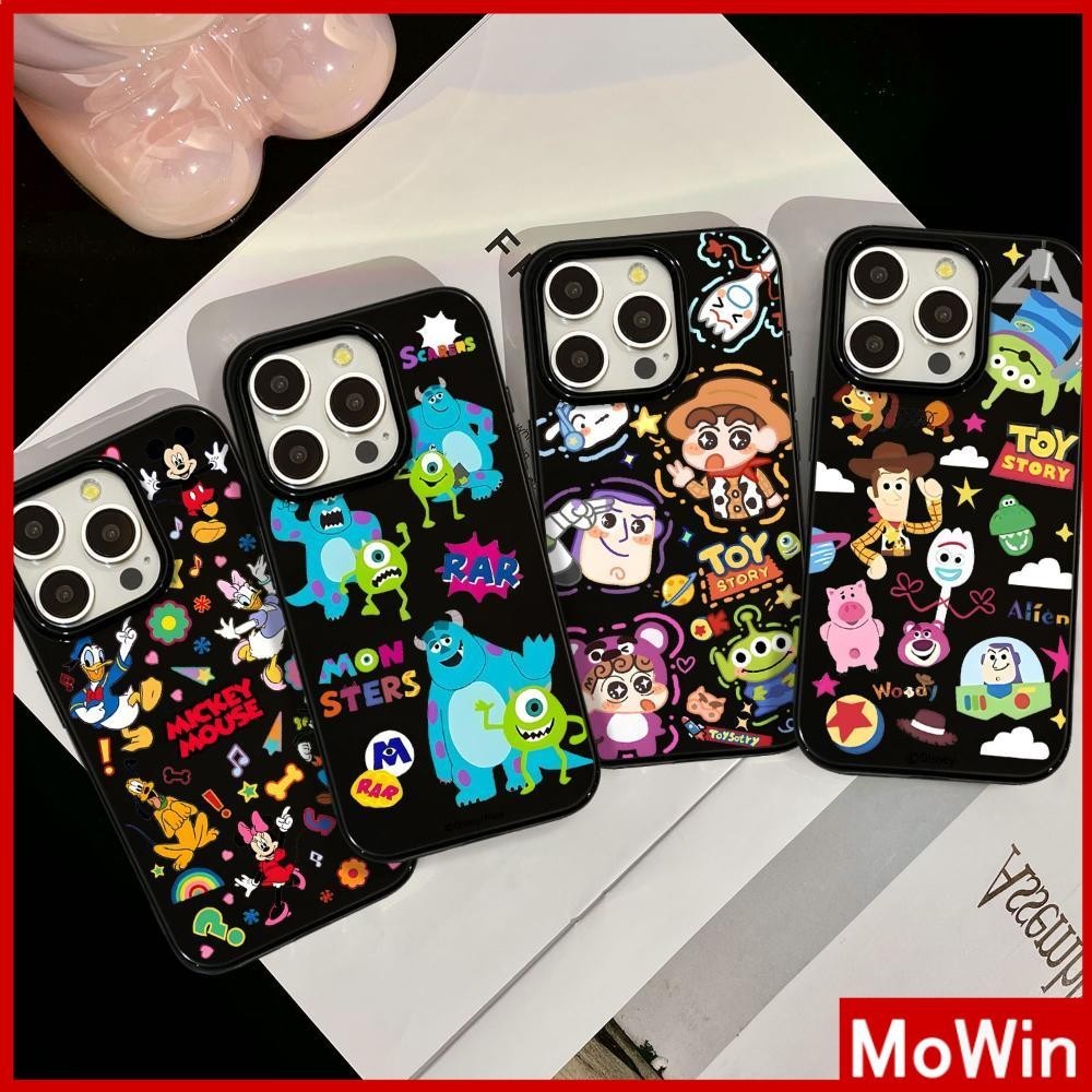 Mowin - สำหรับ iPhone 15 PRO MAX เคส iPhone สีดำมัน TPU Soft Case กันกระแทกกล้องป้องกัน สัตว์ประหลาดสามตาที่น่ารัก เข้ากันได้กับ iPhone 14 13 12 PRO MAX 11 XR XS MAX 7 8 PLUS
